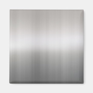 Classy Brushed Aluminum Magnet