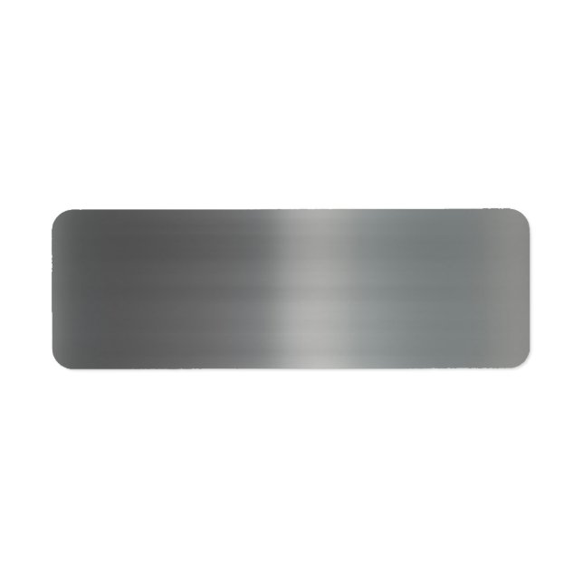 Classy Brushed Metal Textured Label (Front)