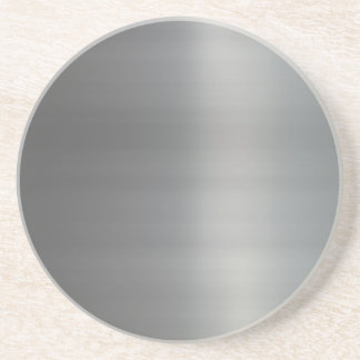Classy Brushed Metal Textured Sandstone Coaster