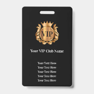 Classy Bulk Budget VIP Club Membership Badges