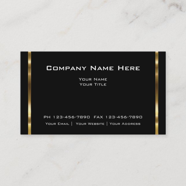 Classy Business Cards (Front)