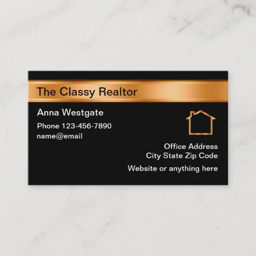 Classy Business Cards For A Realtor