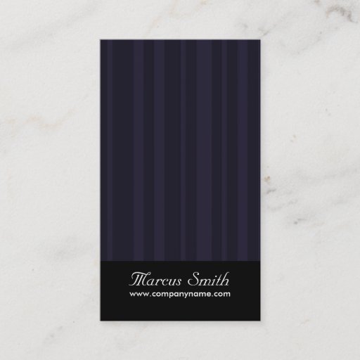 Customizable Classy Business Cards - Vertical Stripe Design