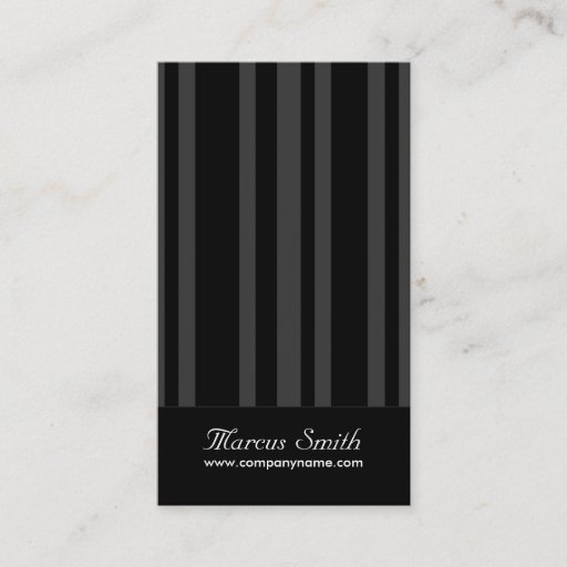 Customizable Classy Business Cards - Vertical Stripe Design