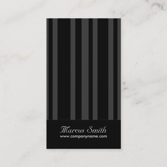 Classy Business Cards - Vertical Stripe Design (Front)