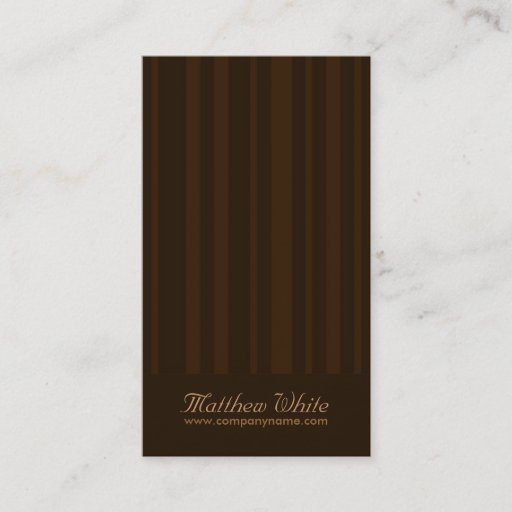 Customizable Classy Business Cards - Vertical Stripe Design