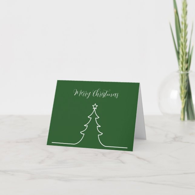 Classy Business Office Christmas Cards (Front)