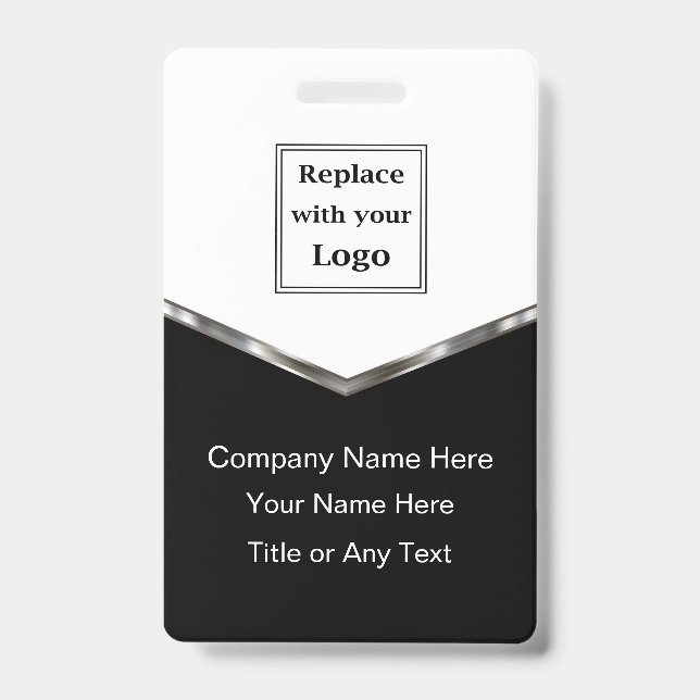 Classy Business Staff Name ID or Event Badges (Front)