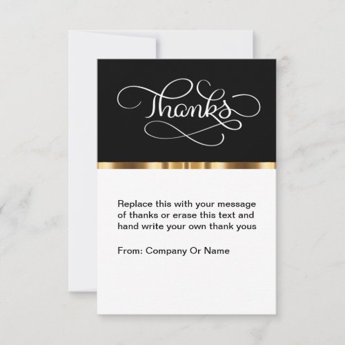 Classy Business Thank You Cards Flat Template