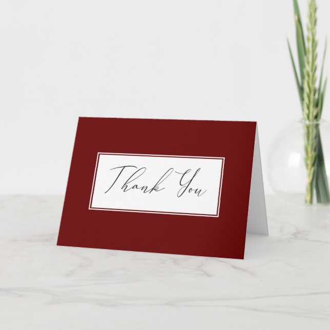 Classy Business Thank Yous Thank You Card (Front)