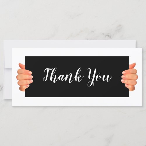 Classy Business Trendy Two Side Thank You Cards