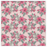 Classy cactus flowers and leopards design fabric