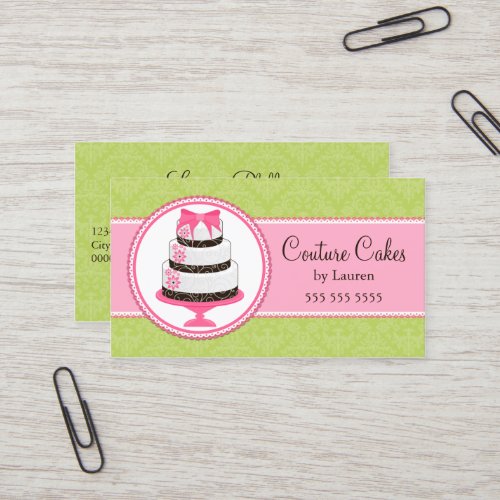Couture Cake Bakery Business Cards