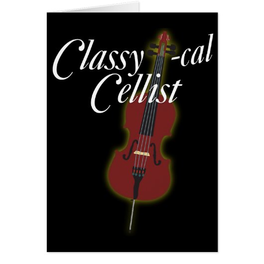 Classy-cal Cellist Cards (Front)