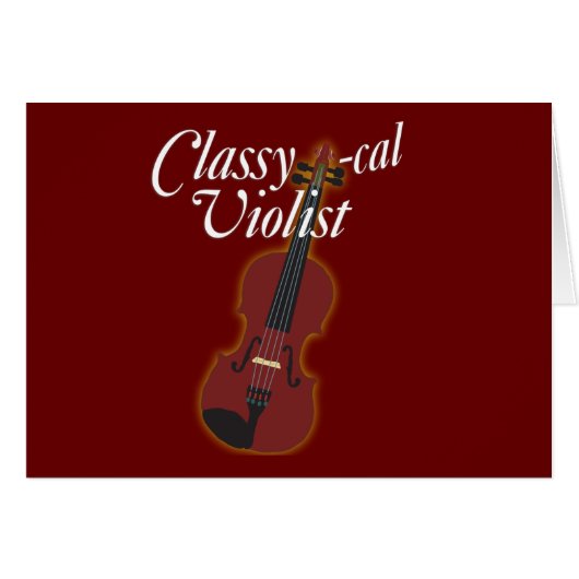 Classy-cal Violist Cards (Front Horizontal)