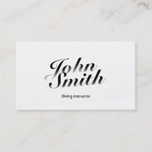Classy Calligraphic Diving Business Card