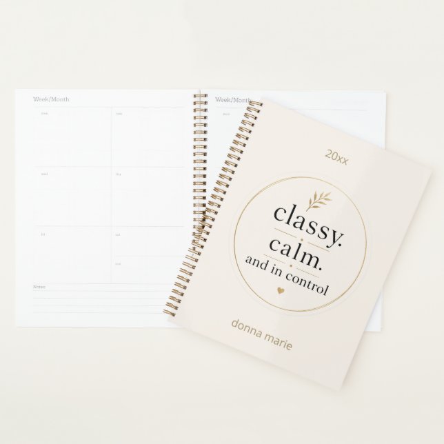 Classy Calm and In Control Productivity  Planner (Display)