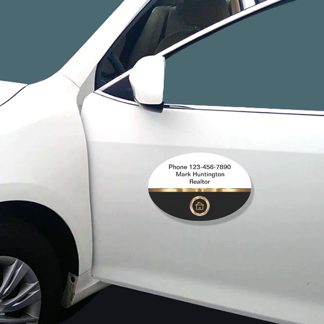 Classy Car Magnets For A Realtor (Creator Uploaded)