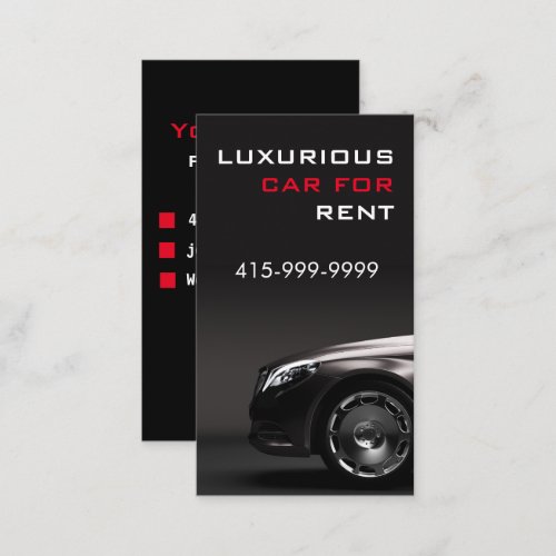 Classy Car Service Or Uber Driver QR code Business Card