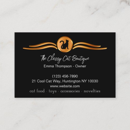 Classy Cat Boutique Business Cards