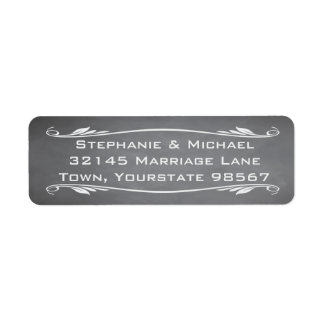 Classy Chalkboard Addres Labels