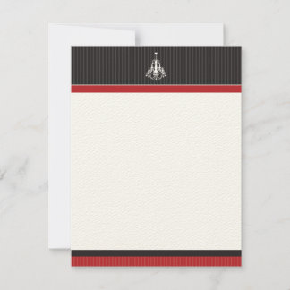 Classy Chandelier Flat Note Cards (GGs)