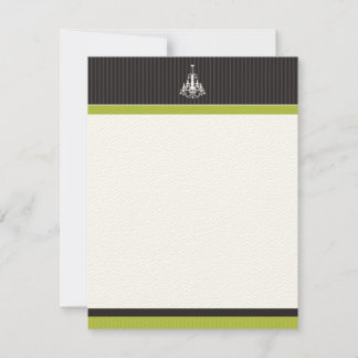 Classy Chandelier Flat Note Cards (Oscars)