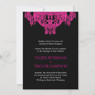 Classy Chandelier Wedding Invitations
