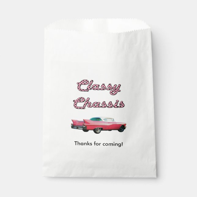 Classy Chassis Favor Bag (Front)