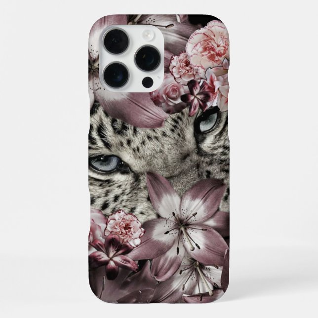 Classy Cheetah Print iPhone 16 Pro Max Case (Back)