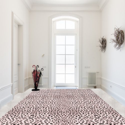 Classy Cheetah Skin Pattern Rose Gold ID915 Rug