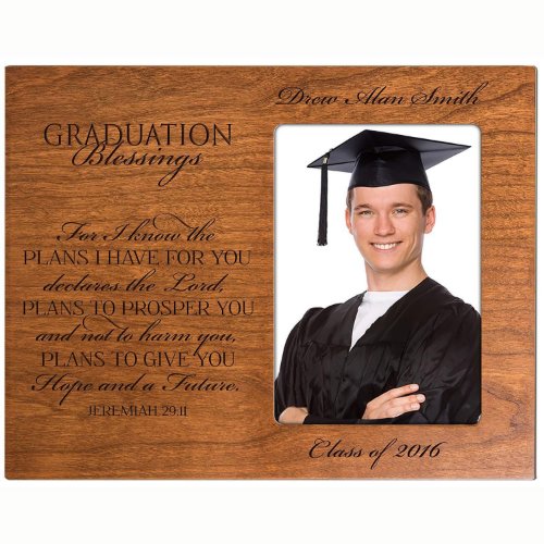 Classy Cherry Graduation Blessings Picture Frame