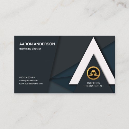 Classy Chic Artistic Alphabet_A Arrowhead Sales Business Card