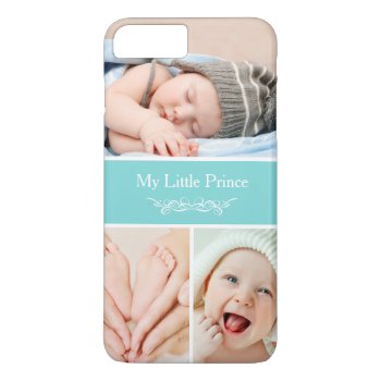 Classy Chic Baby Kids Photo Collage Iphone 8 Plus/7 Plus Case by CityHunter at Zazzle