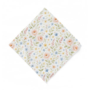 Classy Chic Bandana With Floral Art Pattern