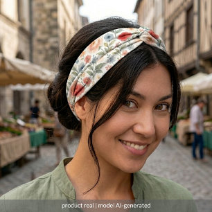 Classy Chic Bandana With Floral Art Pattern