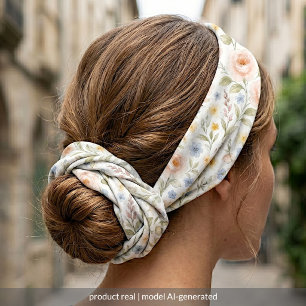 Classy Chic Bandana With Floral Art Pattern