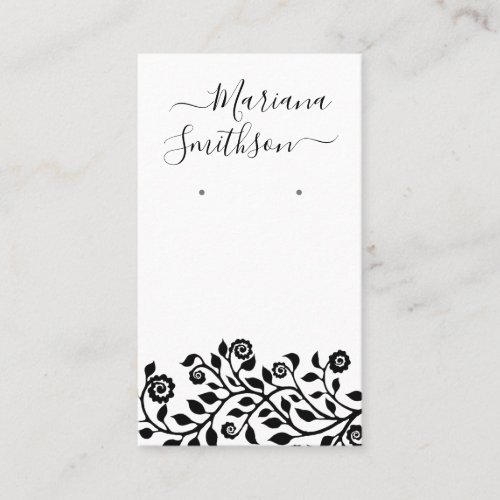 Classy Chic Black And White Earring Display Cards