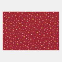 Gold Silver Black Glitter Wrapping Paper Sheets, Zazzle
