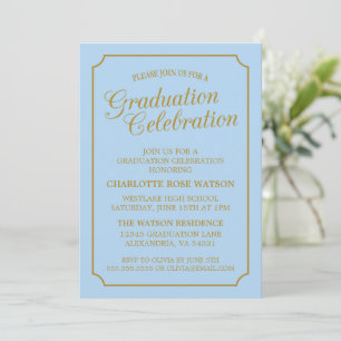 CLASSY CHIC ELEGANT GRADUATION PARTY INVITATION