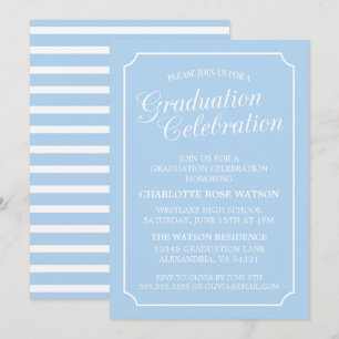 CLASSY CHIC ELEGANT GRADUATION PARTY INVITATION