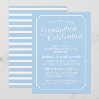 CLASSY CHIC ELEGANT GRADUATION PARTY INVITATION