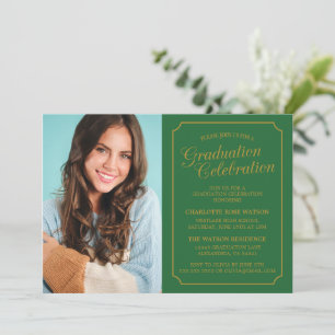 CLASSY CHIC ELEGANT GRADUATION PARTY INVITATION