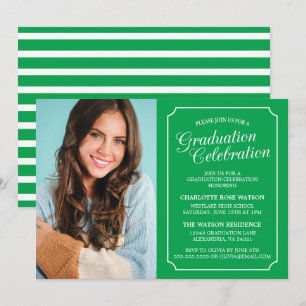 CLASSY CHIC ELEGANT GRADUATION PARTY INVITATION