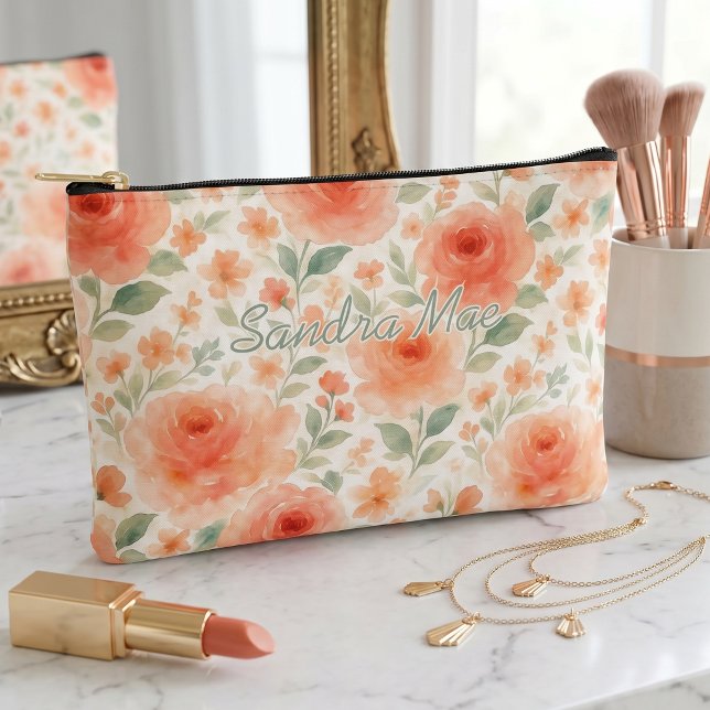 Classy Chic Floral Art Pattern Toiletry Bag (Creator Uploaded)