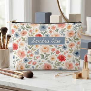 Classy Chic Floral Art Pattern Toiletry Bag