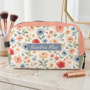Classy Chic Floral Art Pattern Toiletry Bag