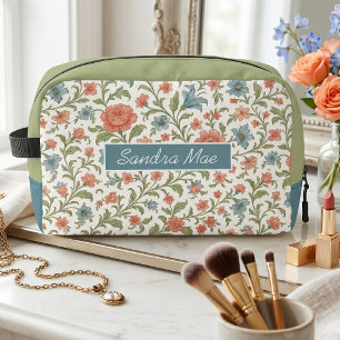 Classy Chic Floral Art Pattern Toiletry Bag