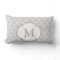 Classy Chic Gray White Moroccan Pattern Monogram