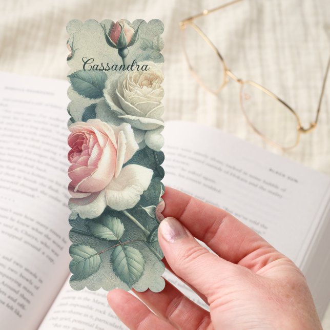 Classy Chic Roses Fine Art Botanical Drawing Bookmarks (Hand)